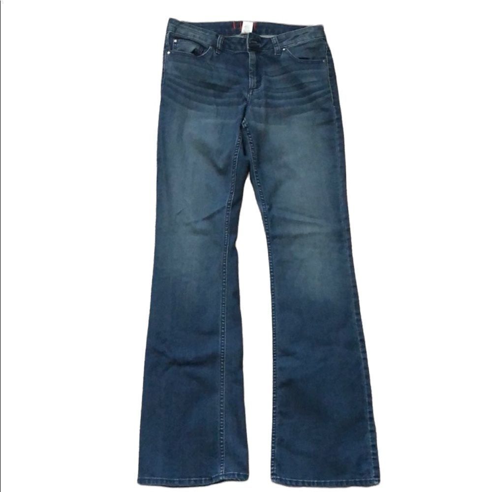 Elle Blue Boot Cut Fit & Flare Jeans Women's Size 8